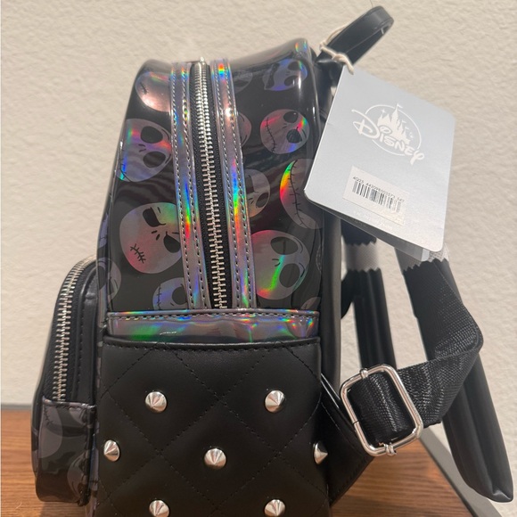 NWT Disney Parks Jack Skellington Loungefly Backpack Nightmare Before Christmas - Picture 2 of 5